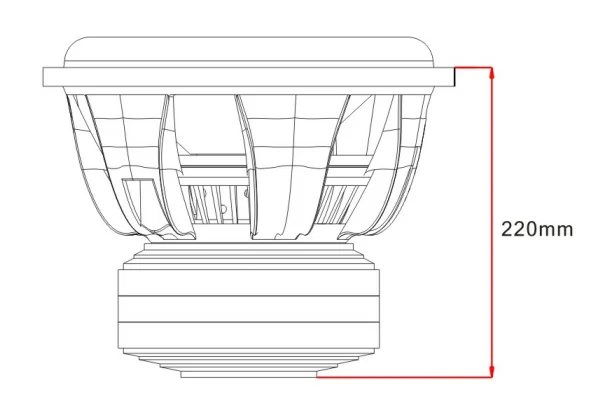Soway 12inch 3000W SW12-18 subwoofer car audio dema car - ANKUX.COM