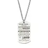 Always Remember To My Son Dog Tags From Dad Mens Boys Necklace Military Chain Air Force Pendant