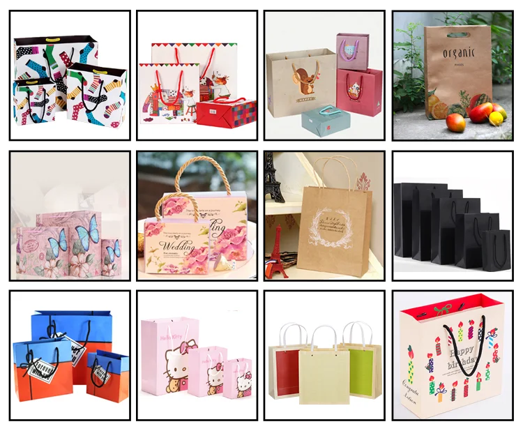 price fast shipping colored gift paper bag with match handle