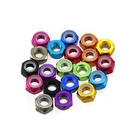 #8-32 Colorful aluminum Nylon Insert Flange Lock Nuts