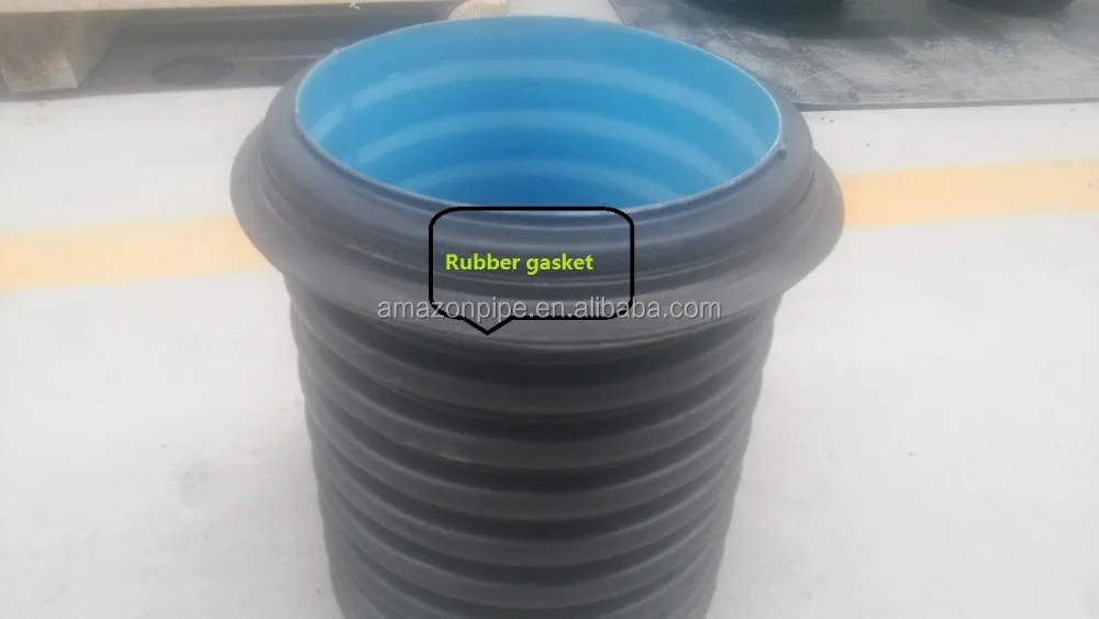 large diameter plastic corrugated culvert HDPE drainage pipe