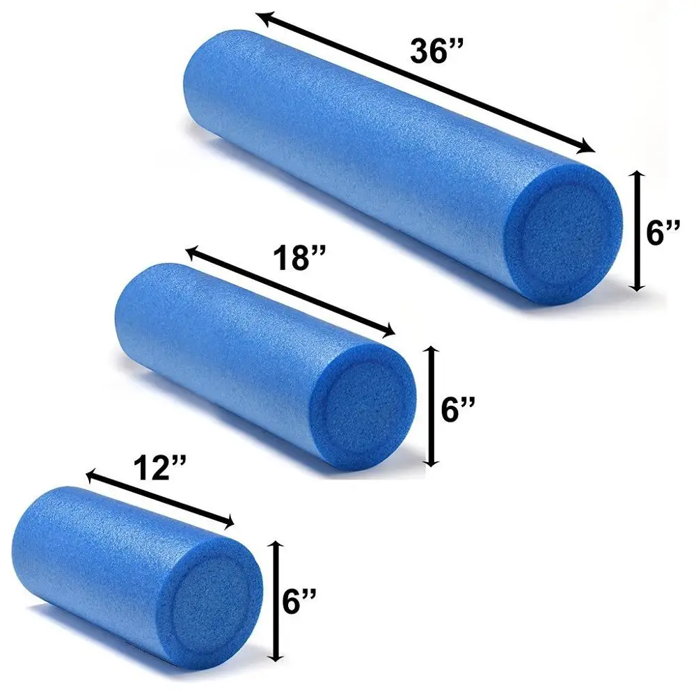 Alibaba Express 15*45cm Body Massage Floating Point Solid Eva Foam Muscle Roller For Black Blue