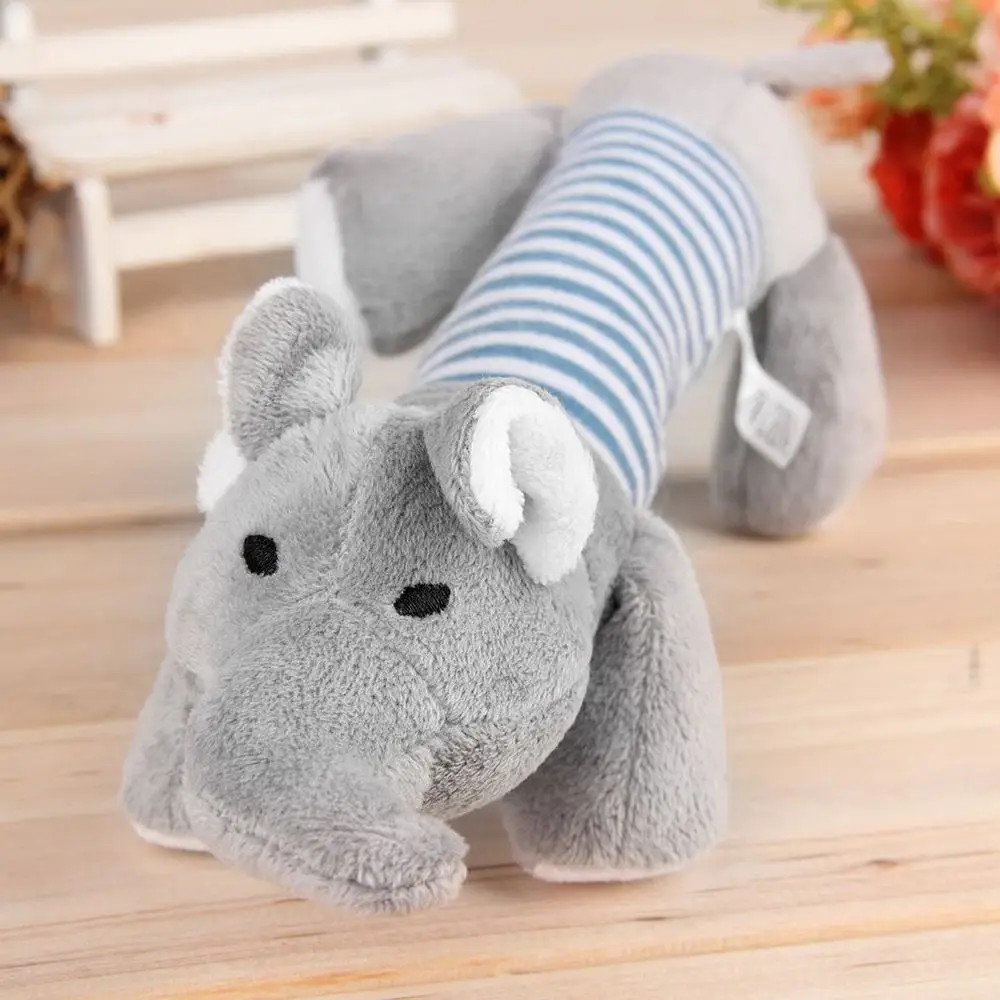 New Dog Toys Pet Puppy Chew Squeaker Squeaky Plush Sound Duck Pig & Elephant Toys 3 Designs free shipping