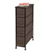 4 ajustable drawer organizer Narrow Vertical Dresser Storage Tower - Sturdy Metal Frame,