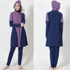 2019 High Quality Low MOQ Women Customized Modest Lycra Muslim Swimwear Girl