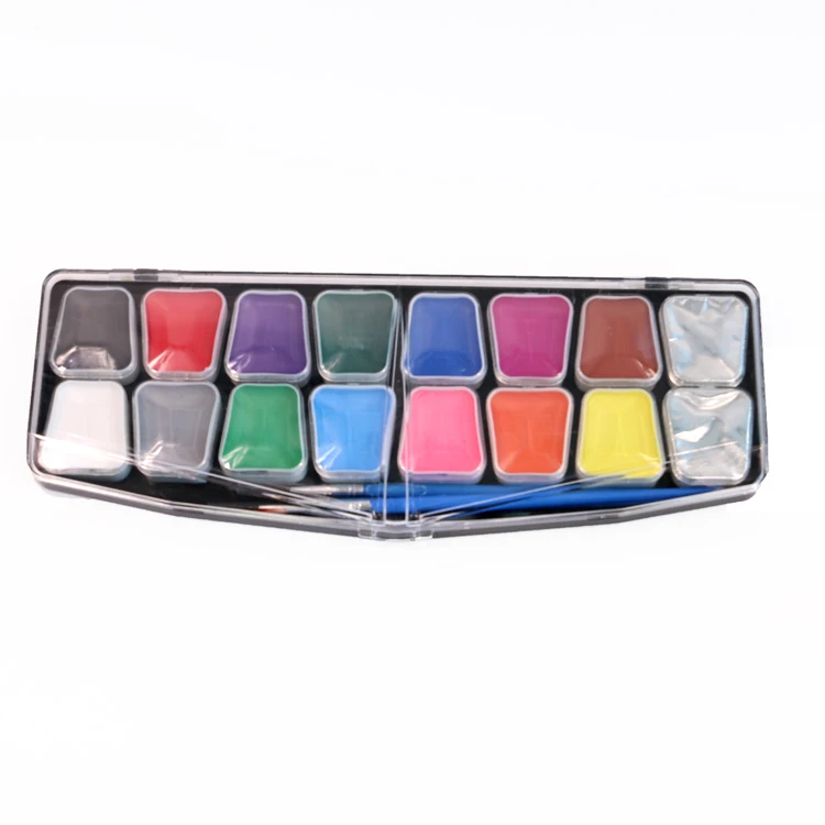 Good coverage rainbow face paint New design 16 colors kids Halloween face paint set
Good coverage rainbow face paint New design 16 colors kids Halloween face paint set