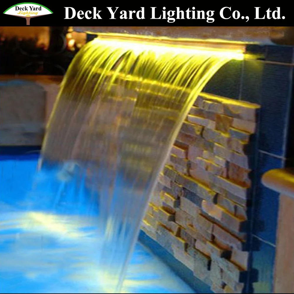 Fiber Optic Waterfall Light Curtain For Landscape Lighting Decoration