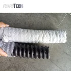 Plastic HDPE Double Wall Perforated Drainage Pipe Blue Inside