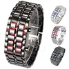 Wholesale NEW Metal Lava Style LED Iron Samurai Watch Men Women styles fashion classic watches LL001