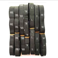 wholesale 100pcs-pack woven clothing size label for garment sizes S - 4XL and 1-52
wholesale 100pcs-pack woven clothing size label for garment sizes S - 4XL and 1-52
