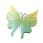 Exquisite attractive full color butterfly custom metal craft with UV flatbed printing