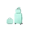 2019 New Fashion Hard Shell N'8 Zipper 2 Piece Carry On ABS Trolley Luggage Set