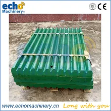 portable rock crusher wearing parts jaw plate for recycling