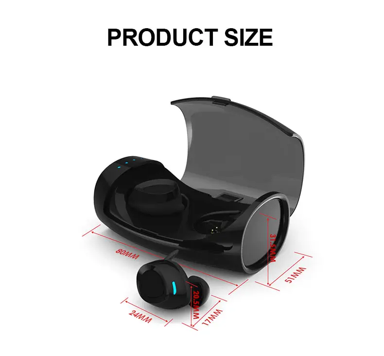 Hot Wireless V5.1 TWS Earbuds Mini Wireless Earphone for Iphone Mobile Phones - ANKUX.COM