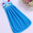 Microfiber cartoon design cloth cleaning hanging towel