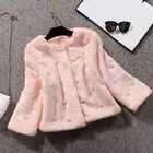 Beijing Wholesale pink fur coat ladies winter faux fur coats