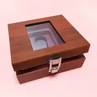 EM1161 Empty Wood Box Luxury Vape Pen Packaging, Custom Wood Vape Cartridge Packaging Box With Hinge