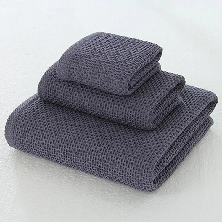 100% cotton durable Waffle Weave Hand Towel 35x75cm