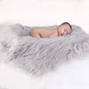 Custom Color Baby Photo Props Soft Fur Quilt Photographic Mat Diy Newborn Baby Photography Wrap Blanket