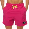 Customized Logo Quick-dry Mens Solid Color Swim Beach Shorts With Pocket