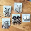 Customised Recycled Die Cut Hanging Black Foil Stamping Kraft Paper Earring Packaging Holder Card With Logo