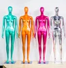 Factory supply red blue silver gold full body stand female chrome mannequins