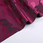 2017 The Latest Luggage and Bag Fabric 600D 100% Polyester Satin Red Camouflage Jacquard Oxford Fabric For Jacket and Shirt