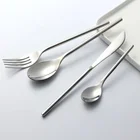 Metal Knife Fork Spoon Luxury silver Gold Dinnerware Wedding Flatware for Restaurant Hotel