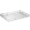 Modern acrylic serving tray silver mirrored serving trays for sale