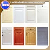 factory offer kitchen cabinet pvc wood carving door design
