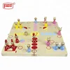 Wooden Toys Flying Chess 3d chess set wood table intelligence develop play set for kids