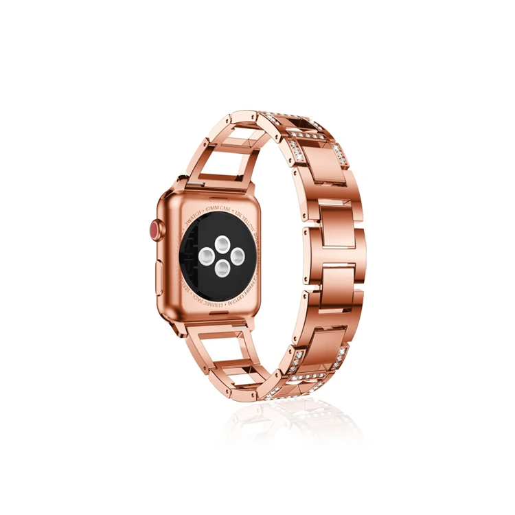 Shiny Metal Stainless Steel Wrist Belt Men/Women Luxury Watchband For Apple Watch 6
Shiny Metal Stainless Steel Wrist Belt Men/Women Luxury Watchband For Apple Watch 6
