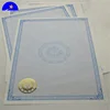 Paper Type and Hot Stamping Surface Finish watermark paper security certificate,birth certificate paper