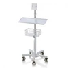 Silent Wheels Rolling Stand For Patient Monitor Medical Computer Workstation Trolleys For Hospitals Guangdong