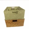 Environmentally Friendly Lacquer Finished Woven Seagrass Storage Baskets