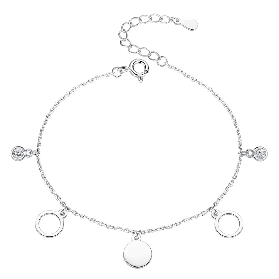 Real 925 Sterling Silver Bracelet Round Charm Bracelets For Women Wedding Bracelets & Bangles Fine Jewelry Gift, Silver color
Real 925 Sterling Silver Bracelet Round Charm Bracelets For Women Wedding Bracelets & Bangles Fine Jewelry Gift, Silver color