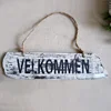 Vintage Farm Chic White Home Wood Craft Welcome Door Sign