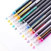 Student flash pen series 12pcs/set drawing crayon water chalk glitter neon color pen