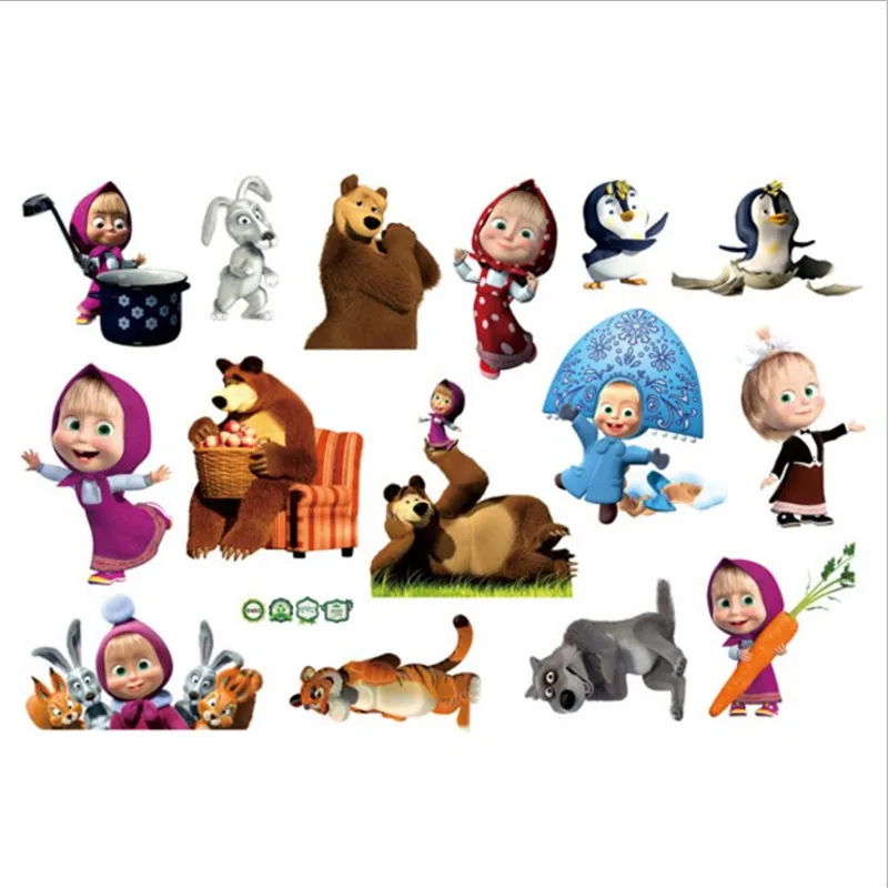 Promo cute cartoon pvc wall decoration sticker kids