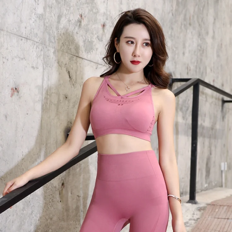 Hollow Out Athletic Fitness Leggings High Impact Sports Bra 2 Pcs Set Seamless Yoga Set
Hollow Out Athletic Fitness Leggings High Impact Sports Bra 2 Pcs Set Seamless Yoga Set