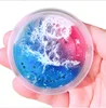 Cheap Slice Metal Water Cup Soft And Non-sticky Fluffy Colorful 50g Crystal With Plastic Toy Slime In An Egg-shaped Container