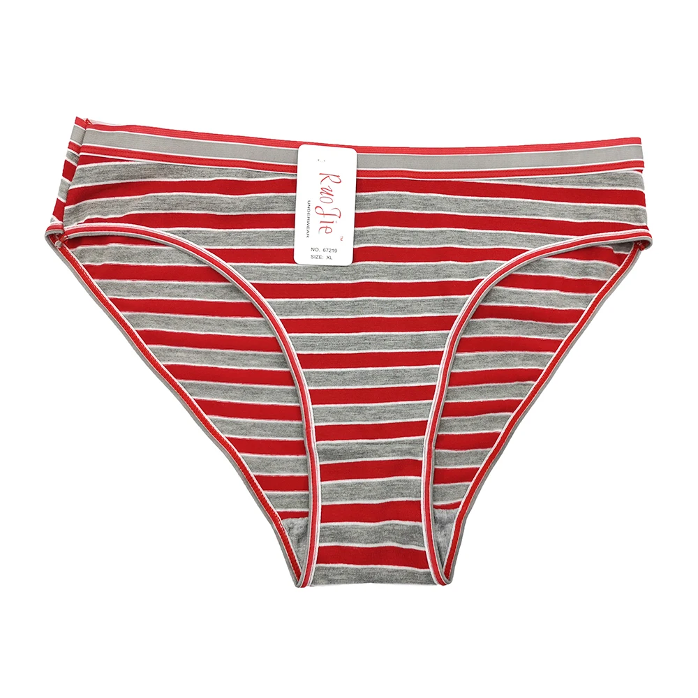 67219 Cotton Women Underwear Panties Striped Underwear For Women Sexy