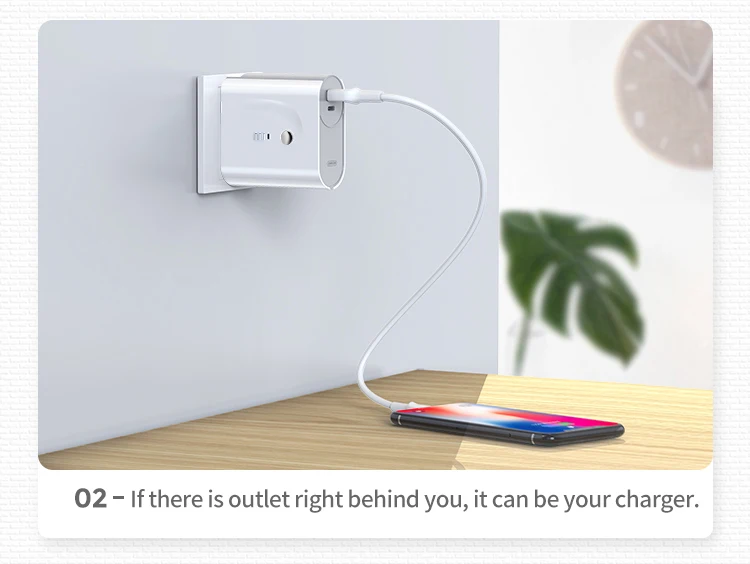 Joyroom new products dual usb output mobile power bank with wall portable charger - ANKUX.COM