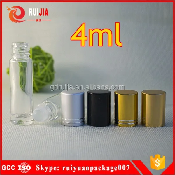 mini 4ml 6ml 8ml 10ml glass roller bottle for essential oil