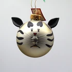 2019 Rabbit shape Hanging Ornament Glass Christmas Balls