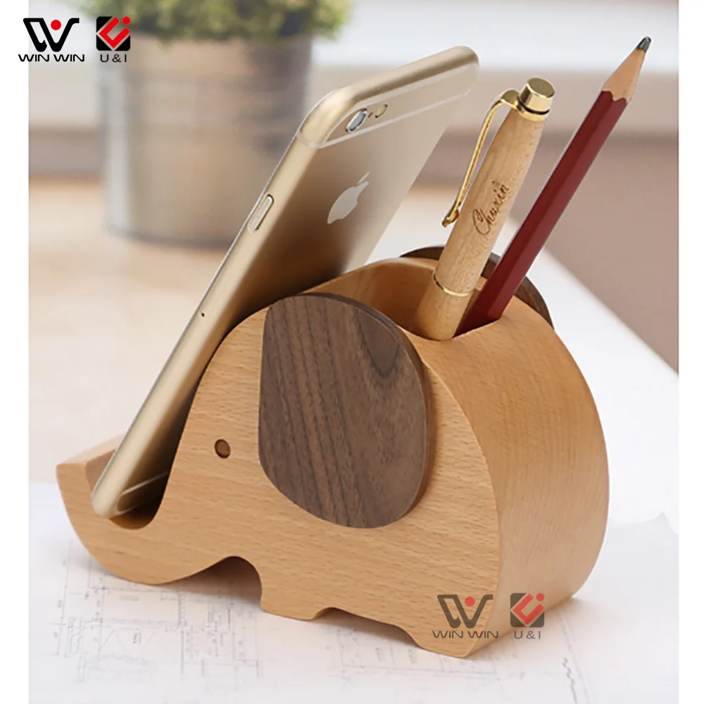 Custom 13*9*5 CM Wooden Phone Holder Mini Elephant Pen Stand Holder, Customized colors
Custom 13*9*5 CM Wooden Phone Holder Mini Elephant Pen Stand Holder, Customized colors