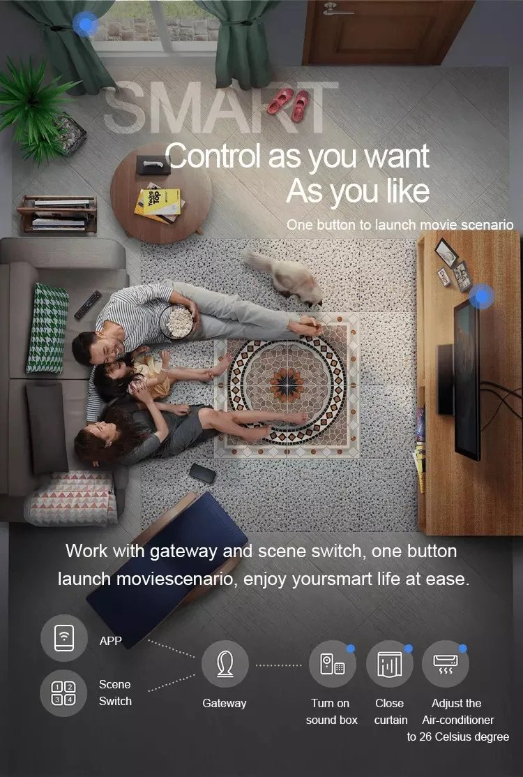 Zigbee Smart Home Curtain Motor Smart/Smart Wifi Electric Curtain Motor/Smart Curtain Motor - ANKUX.COM