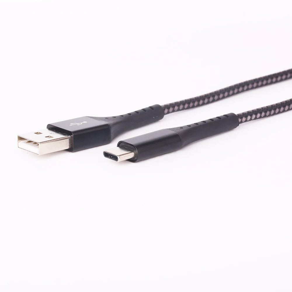 2018 factory new design nylon braided aluminium shell 480Mbps 2.4A fast Charging USB 2.0 type C data sync usb cable - ANKUX.COM
