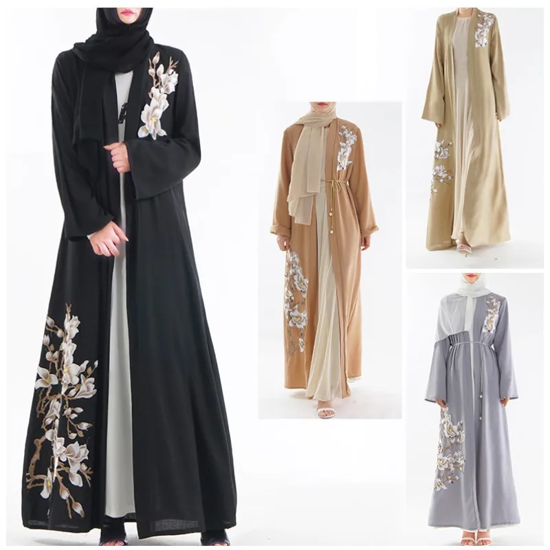 YSMARKET Women's Muslim Embroidered Cardigan Jacket Cardigan Dubai Dress Long Robes With Sleeves Fashion Ethnic Clothing E18BAA, Can be customized
YSMARKET Women's Muslim Embroidered Cardigan Jacket Cardigan Dubai Dress Long Robes With Sleeves Fashion Ethnic Clothing E18BAA, Can be customized