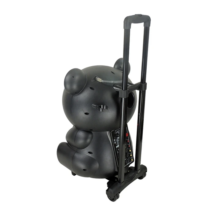 portable 10 inch trolley bear dj speaker with USB,SD,FM,Remote - ANKUX.COM